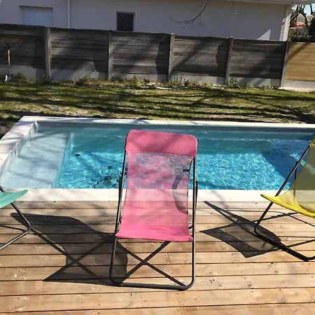 Caprice A Avec Piscine Chauffee בית נופש אנדרנוס-לה-באינס